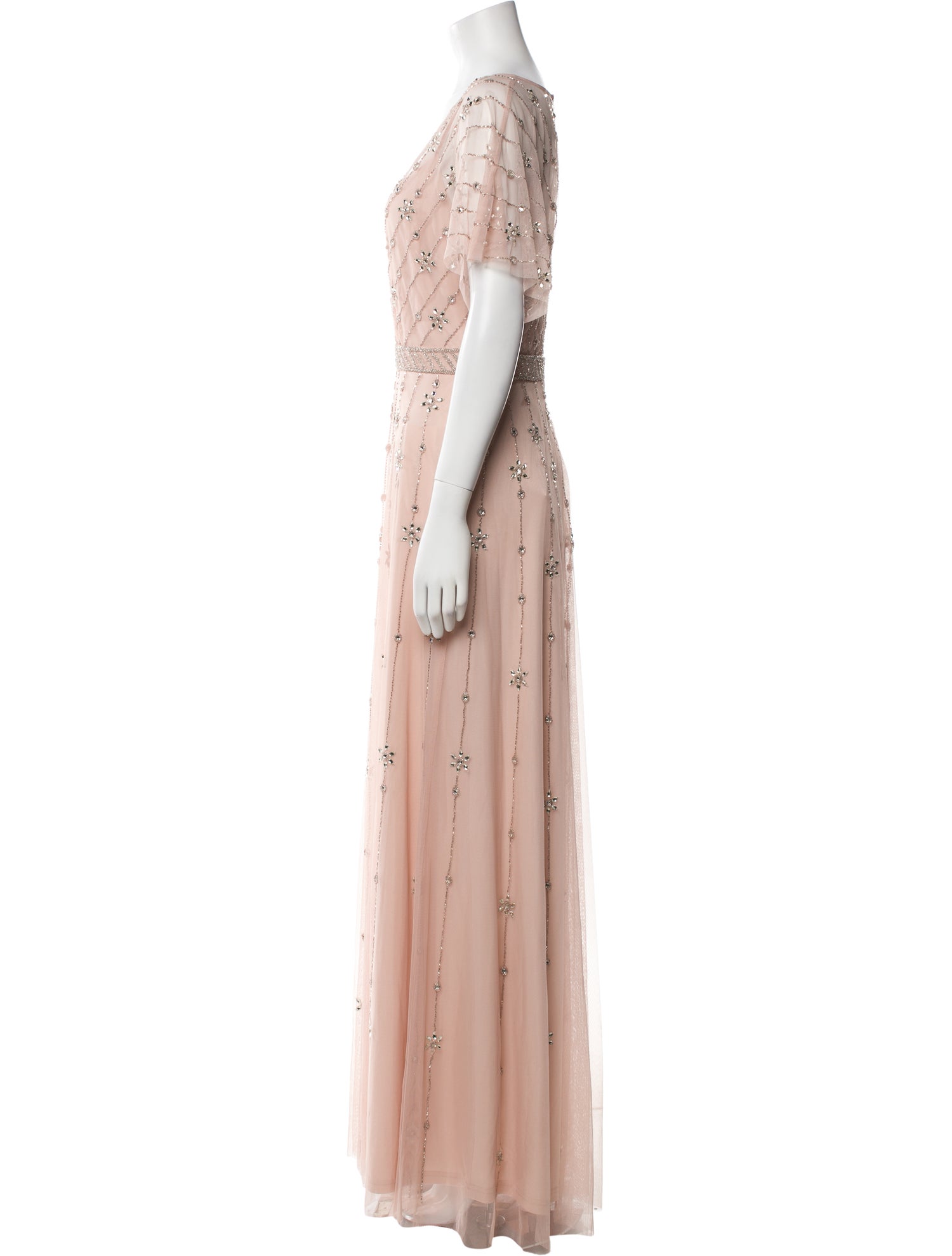 Mac Duggal V-Neck Long Dress