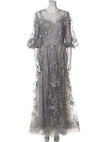 Mac Duggal Dresses Lace Pattern Long Dress M