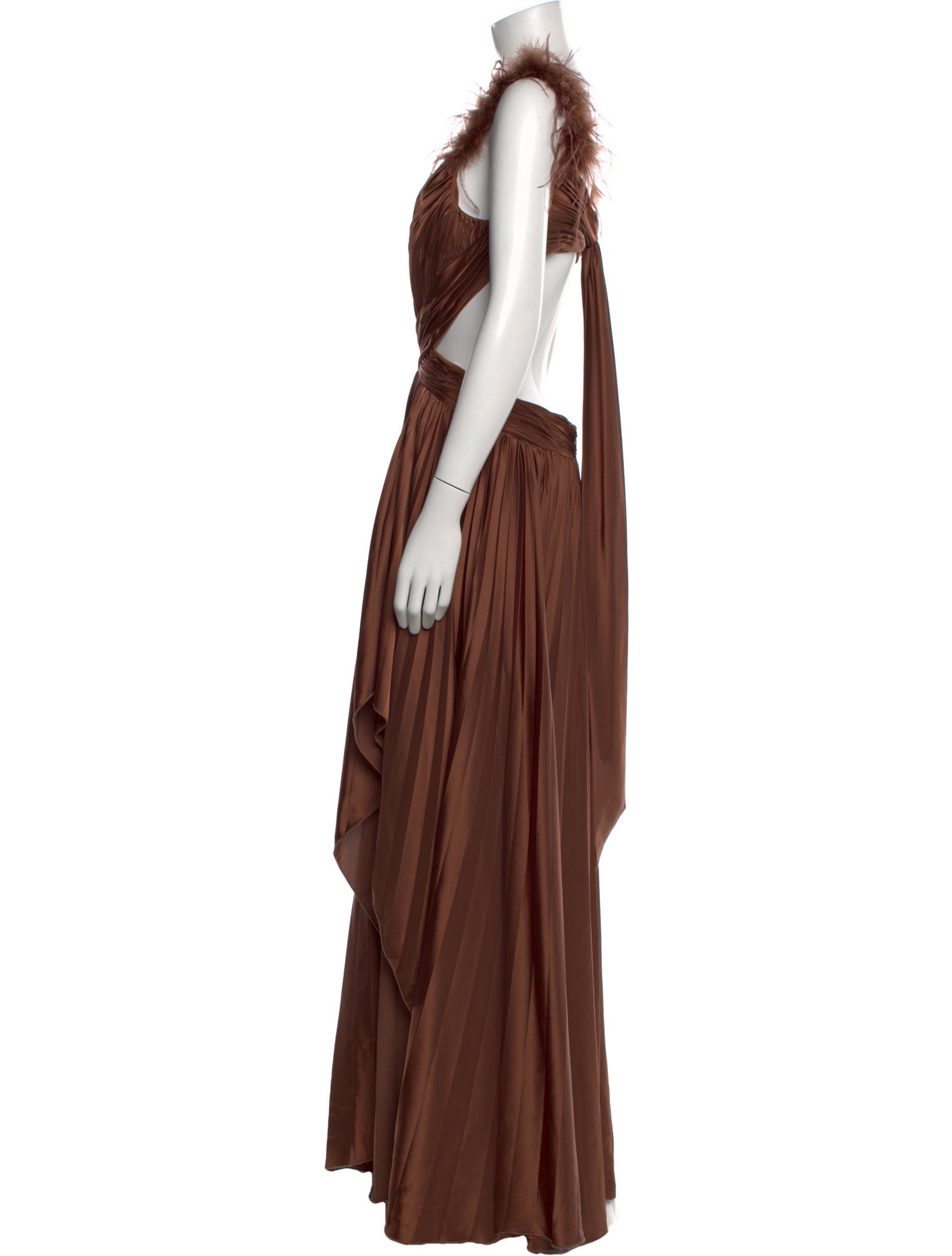 Mac Duggal Plunge Neckline Long Dress