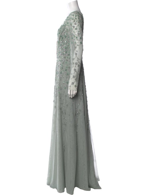 Mac Duggal V-Neck Long Dress