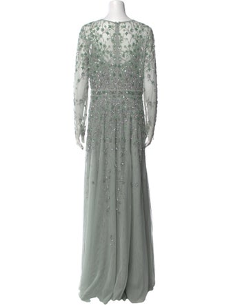 Mac Duggal V-Neck Long Dress