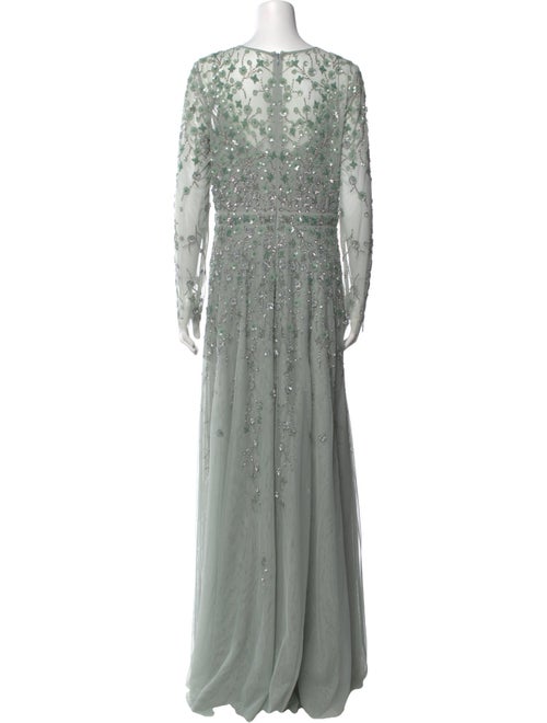 Mac Duggal V-Neck Long Dress