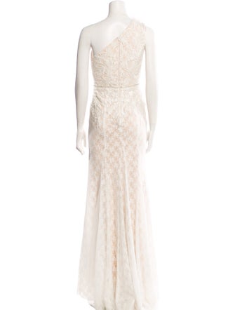 Mac Duggal Lace Pattern Long Dress