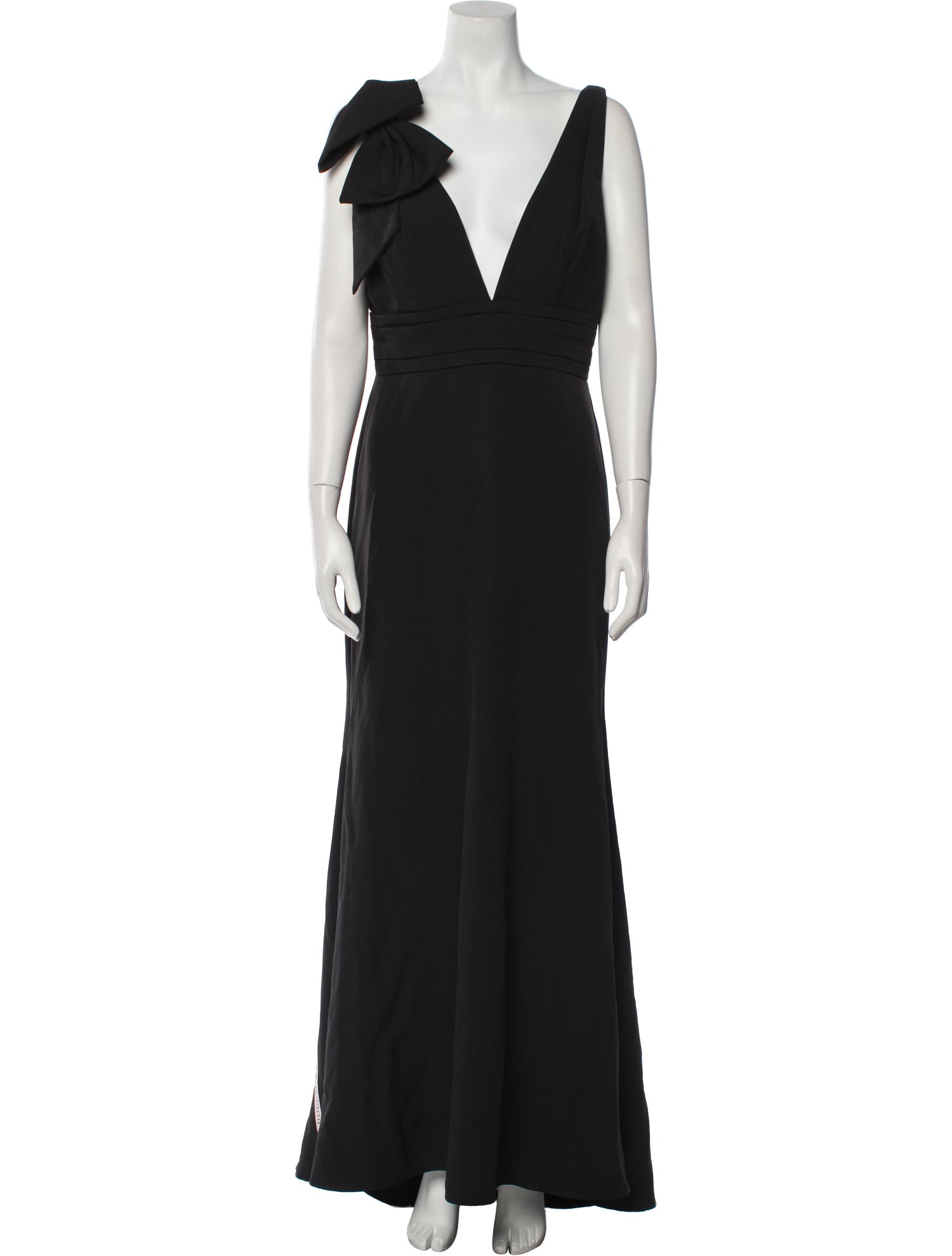 Mac Duggal V-Neck Long Dress
