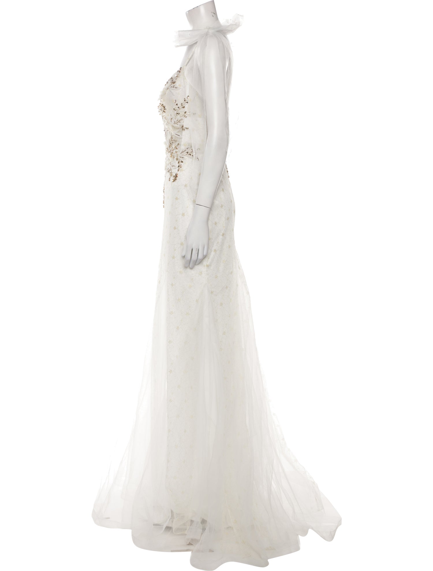 Mac Duggal V-Neck Long Dress