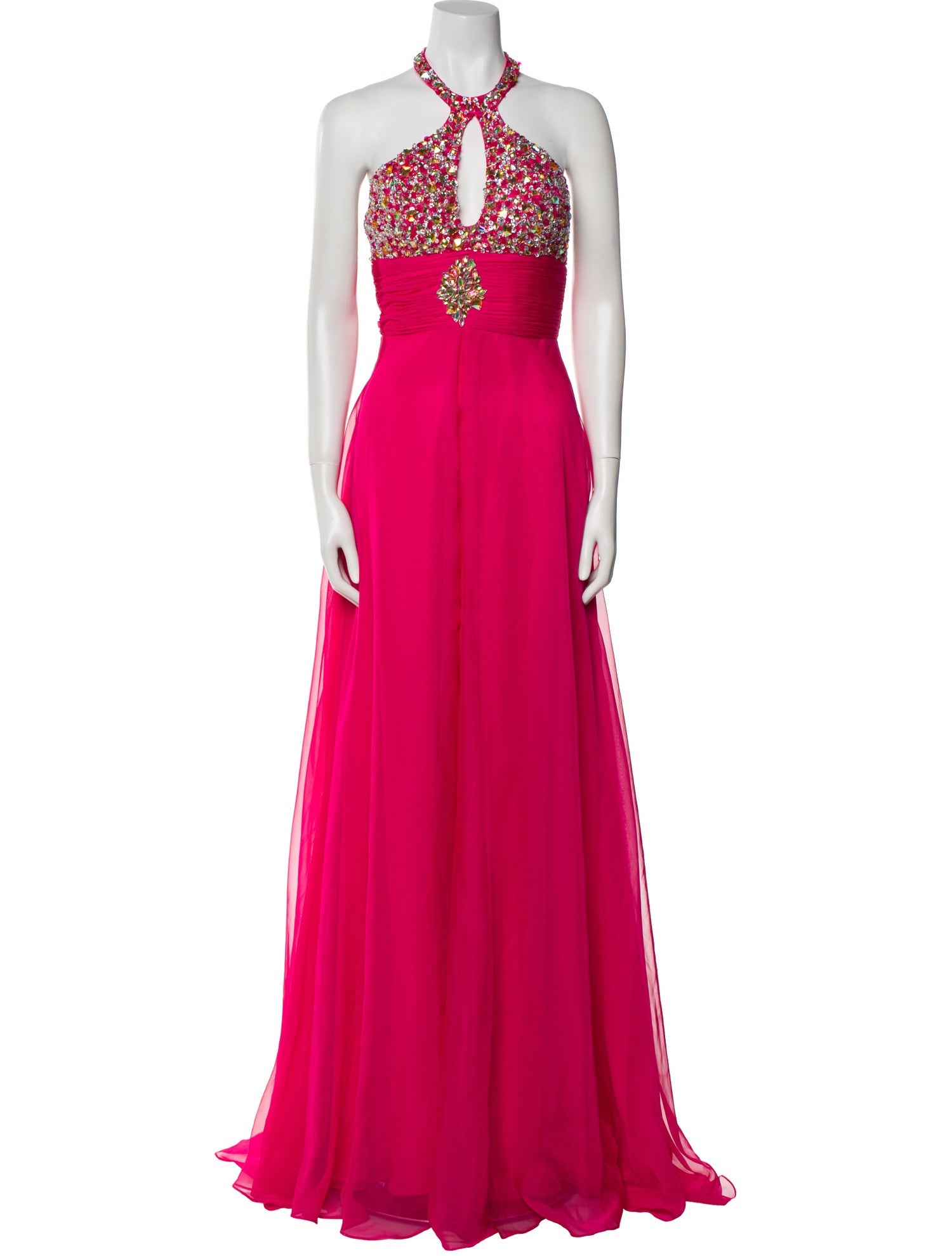 Mac Duggal Halterneck Long Dress