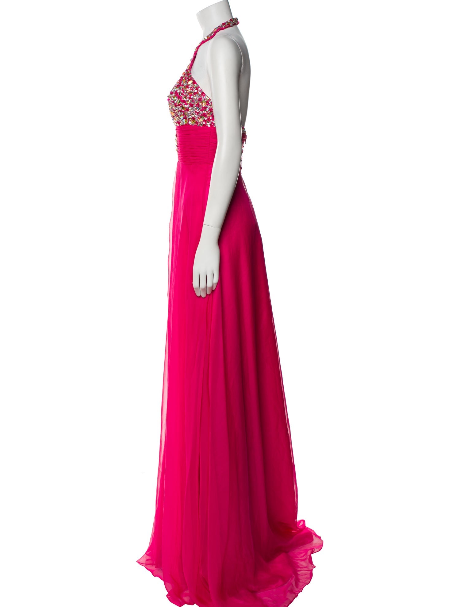 Mac Duggal Halterneck Long Dress