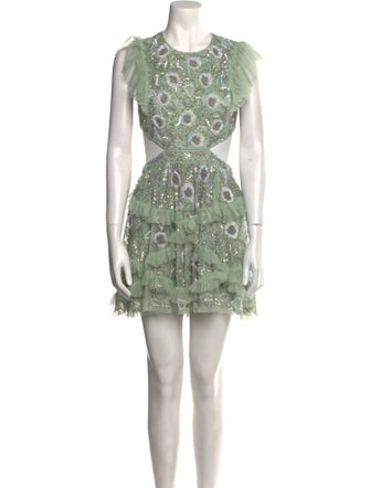 Mac Duggal Printed Mini Dress