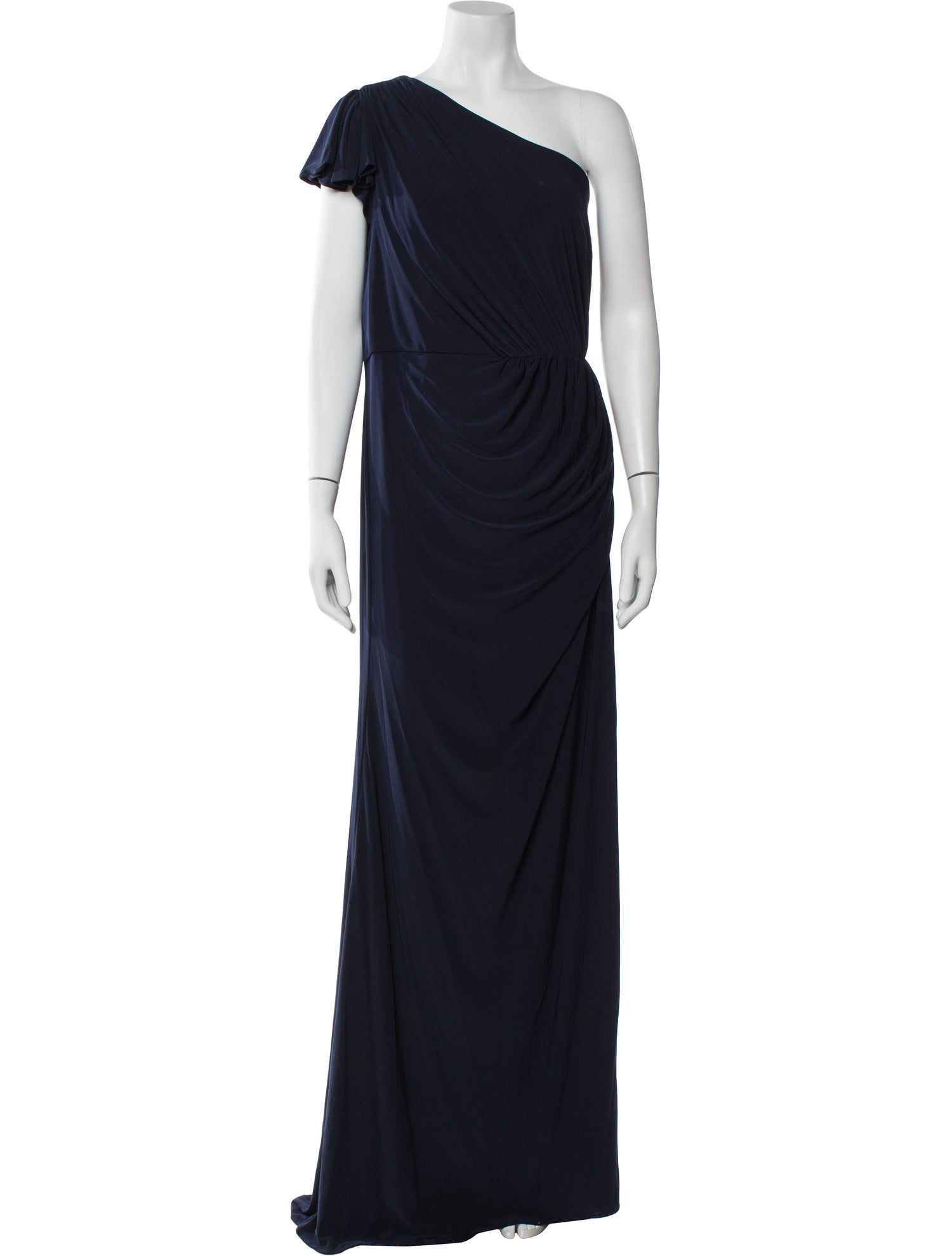 Mac Duggal One-Shoulder Long Dress