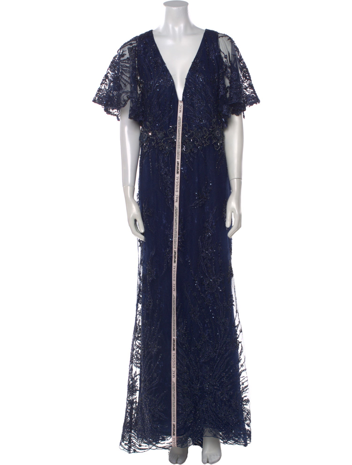 Mac Duggal V-Neck Long Dress w/ Tags