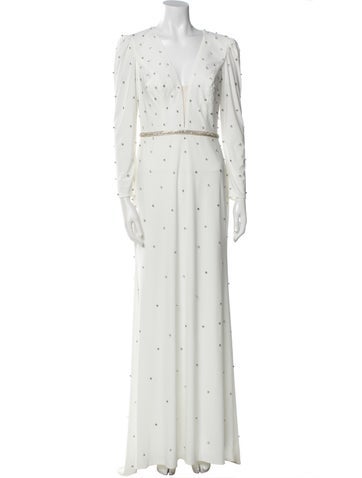 Mac Duggal Dresses Floral Print Long Dress M