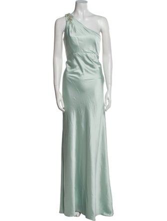 Mac Duggal One-Shoulder Long Dress