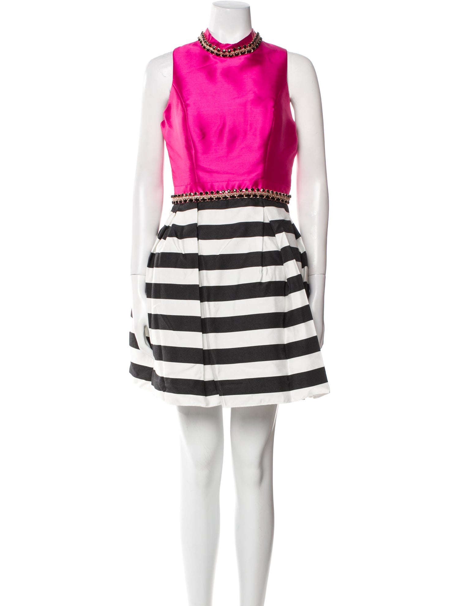 Mac Duggal Striped Mini Dress w/ Tags