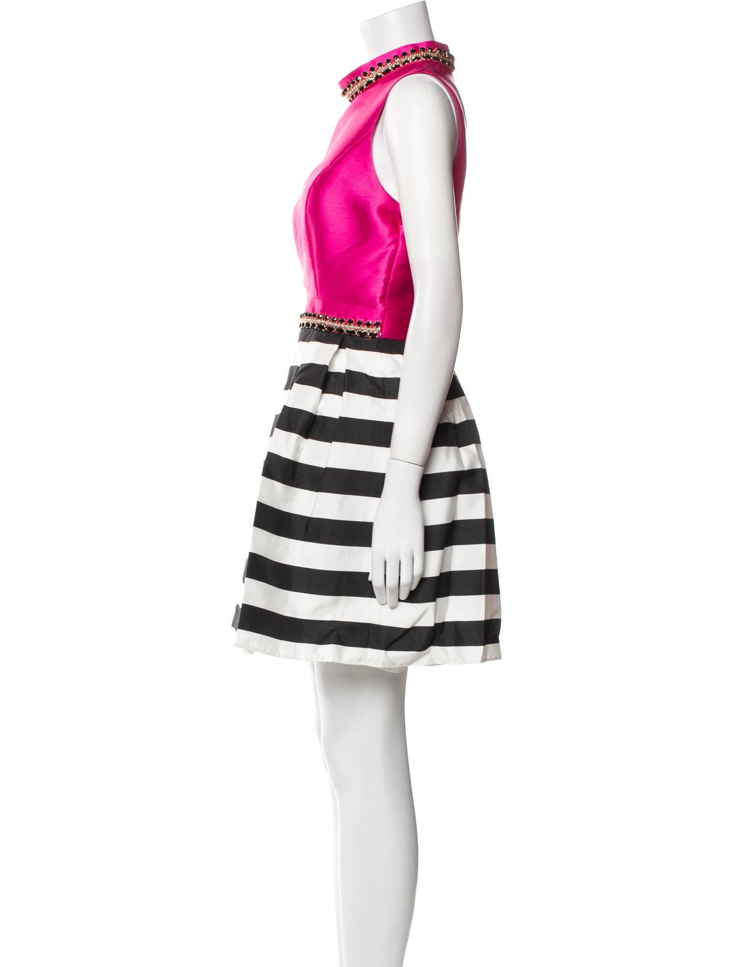 Mac Duggal Striped Mini Dress w/ Tags