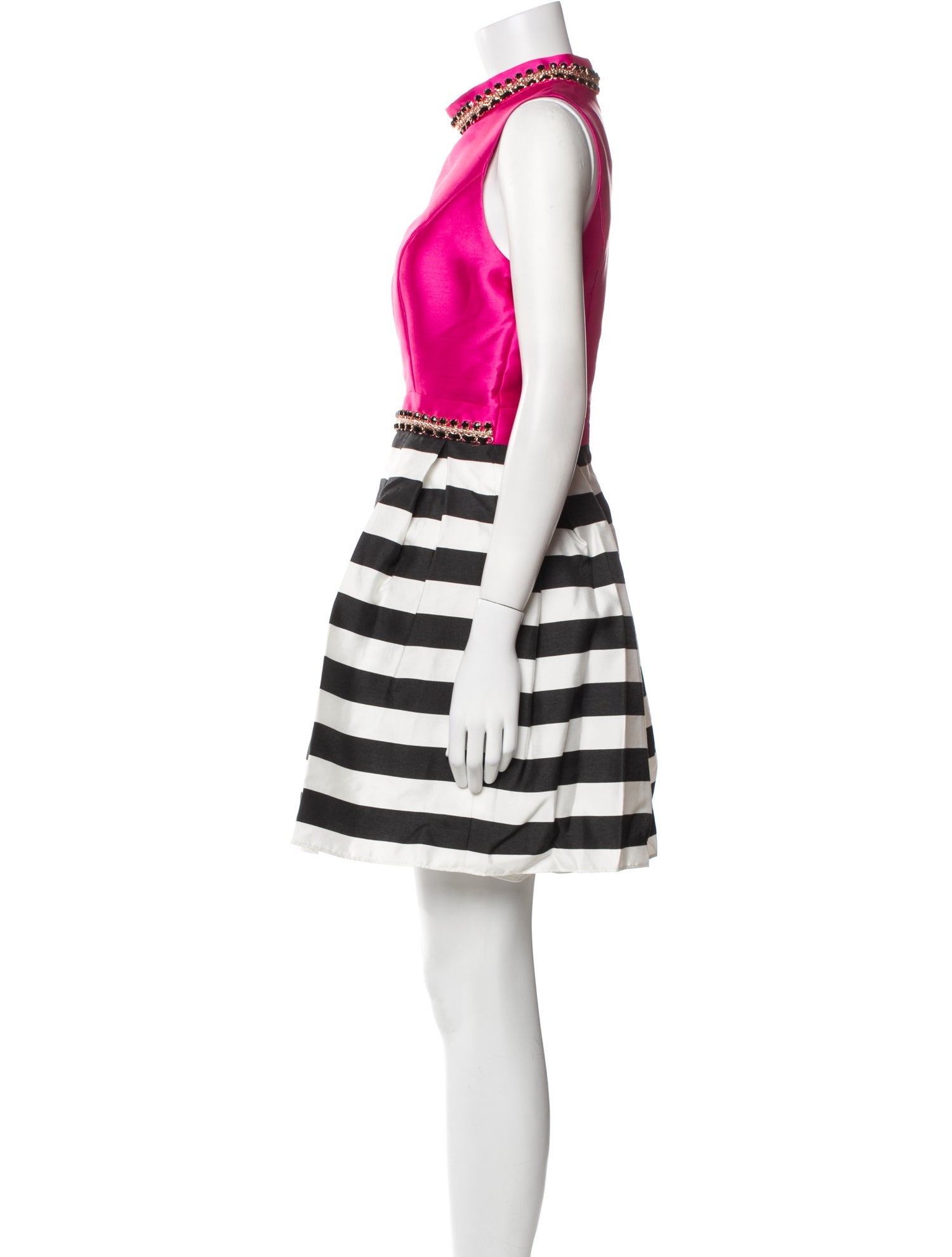 Mac Duggal Striped Mini Dress w/ Tags