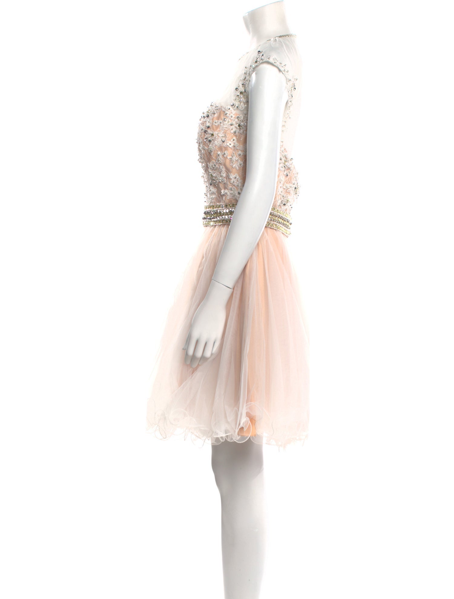 Mac Duggal Lace Pattern Mini Dress w/ Tags