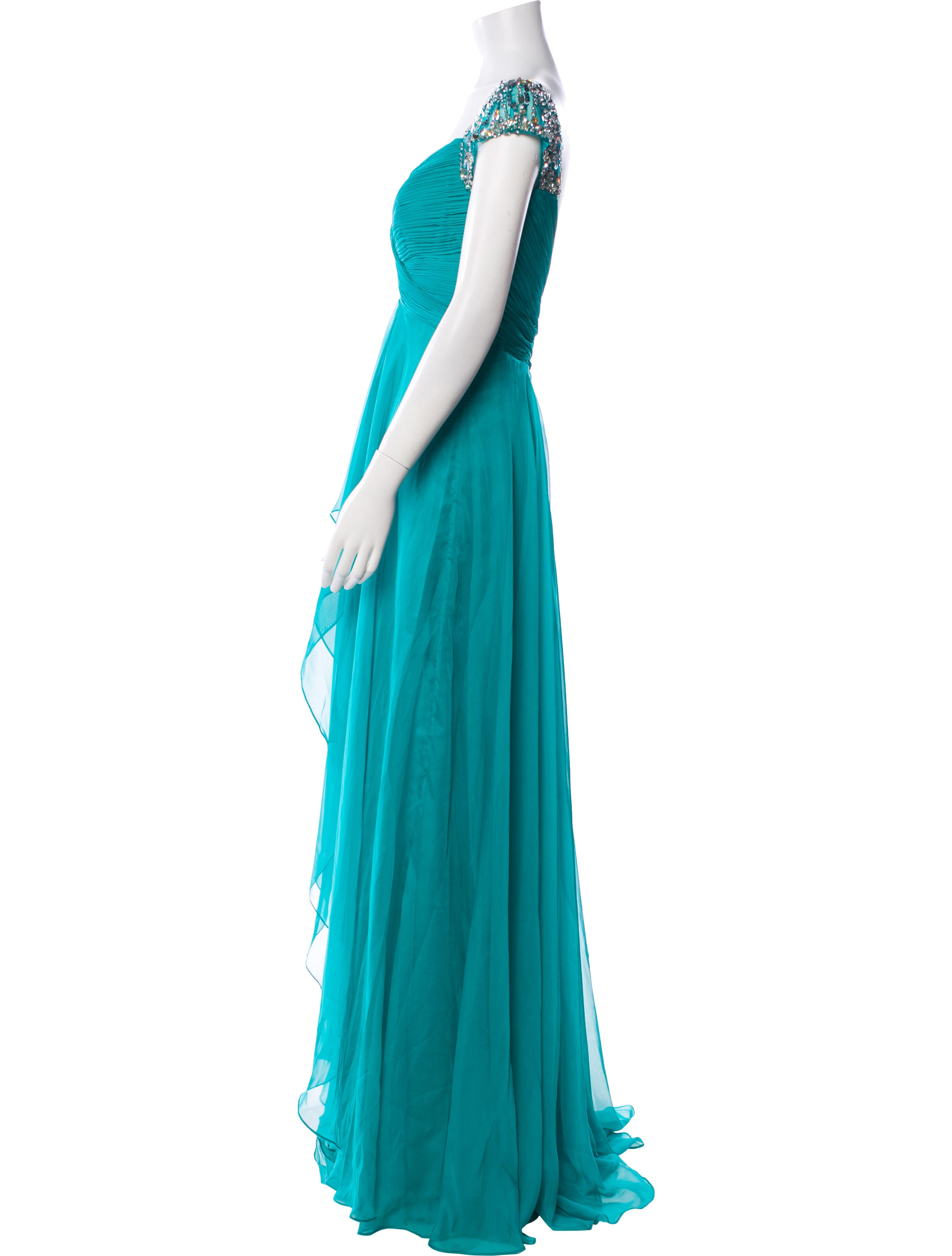 Mac Duggal Square Neckline Long Dress w/ Tags