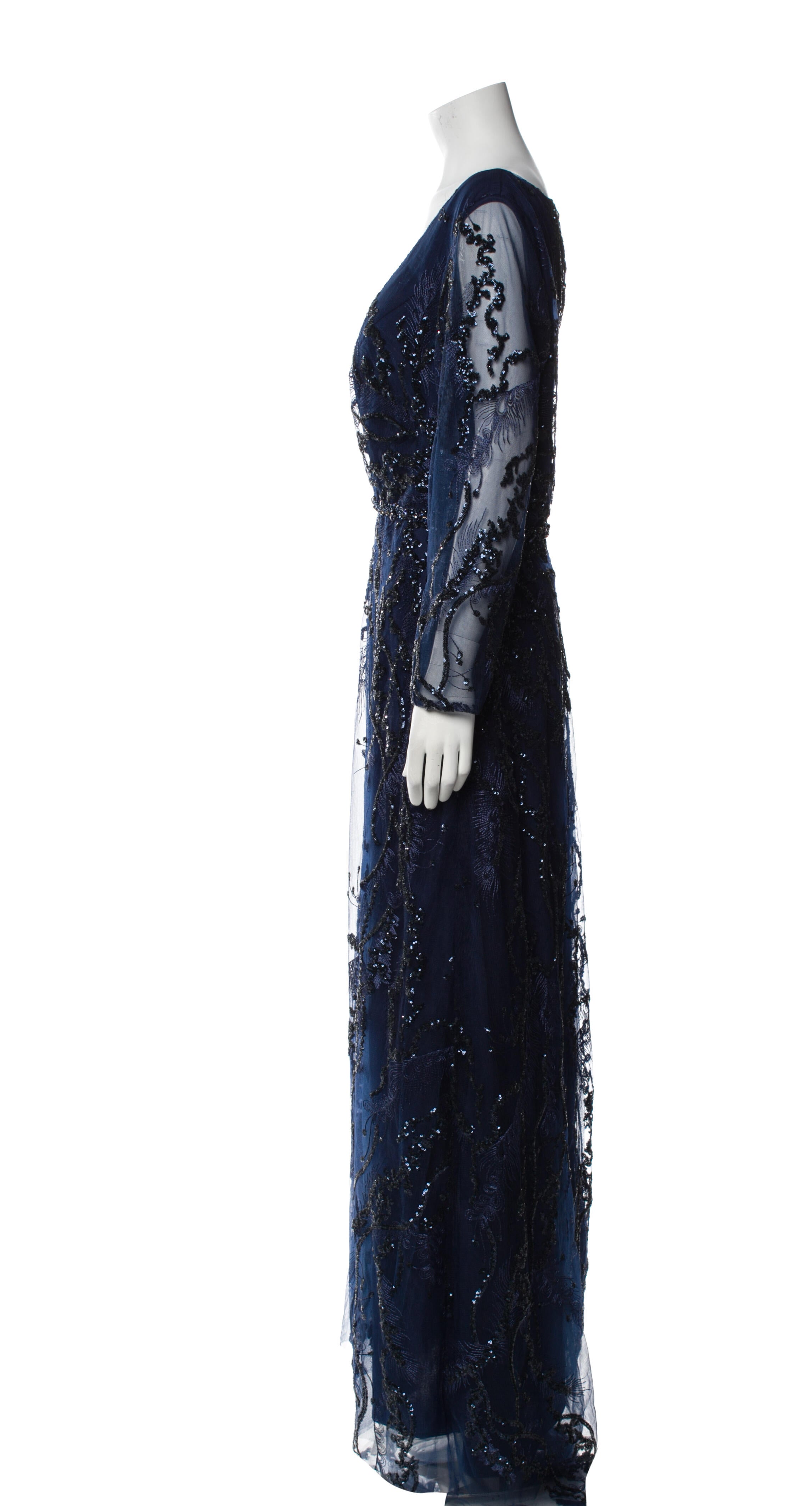 Mac Duggal V-Neck Long Dress w/ Tags