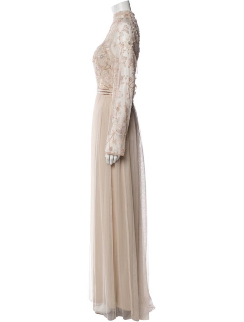 Mac Duggal Mock Neck Long Dress