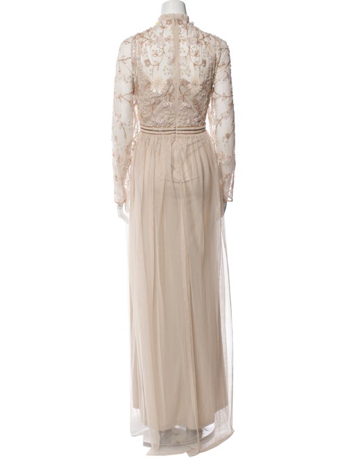 Mac Duggal Mock Neck Long Dress