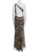 Mac Duggal Floral Print Long Dress