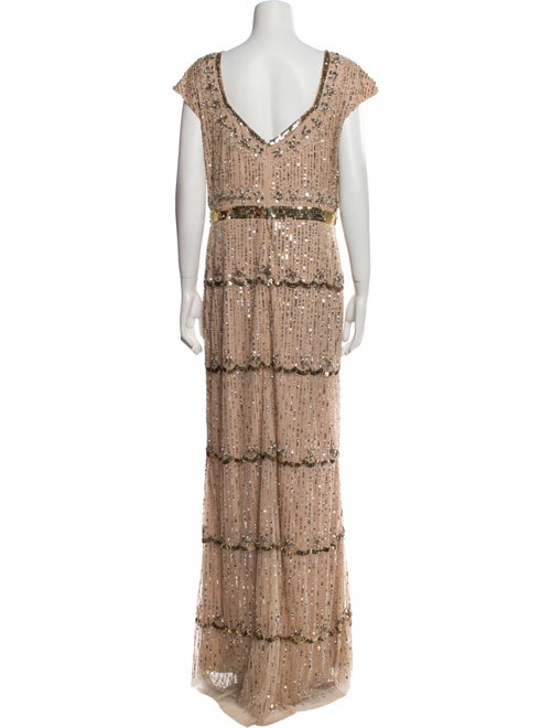 Mac Duggal Printed Long Dress