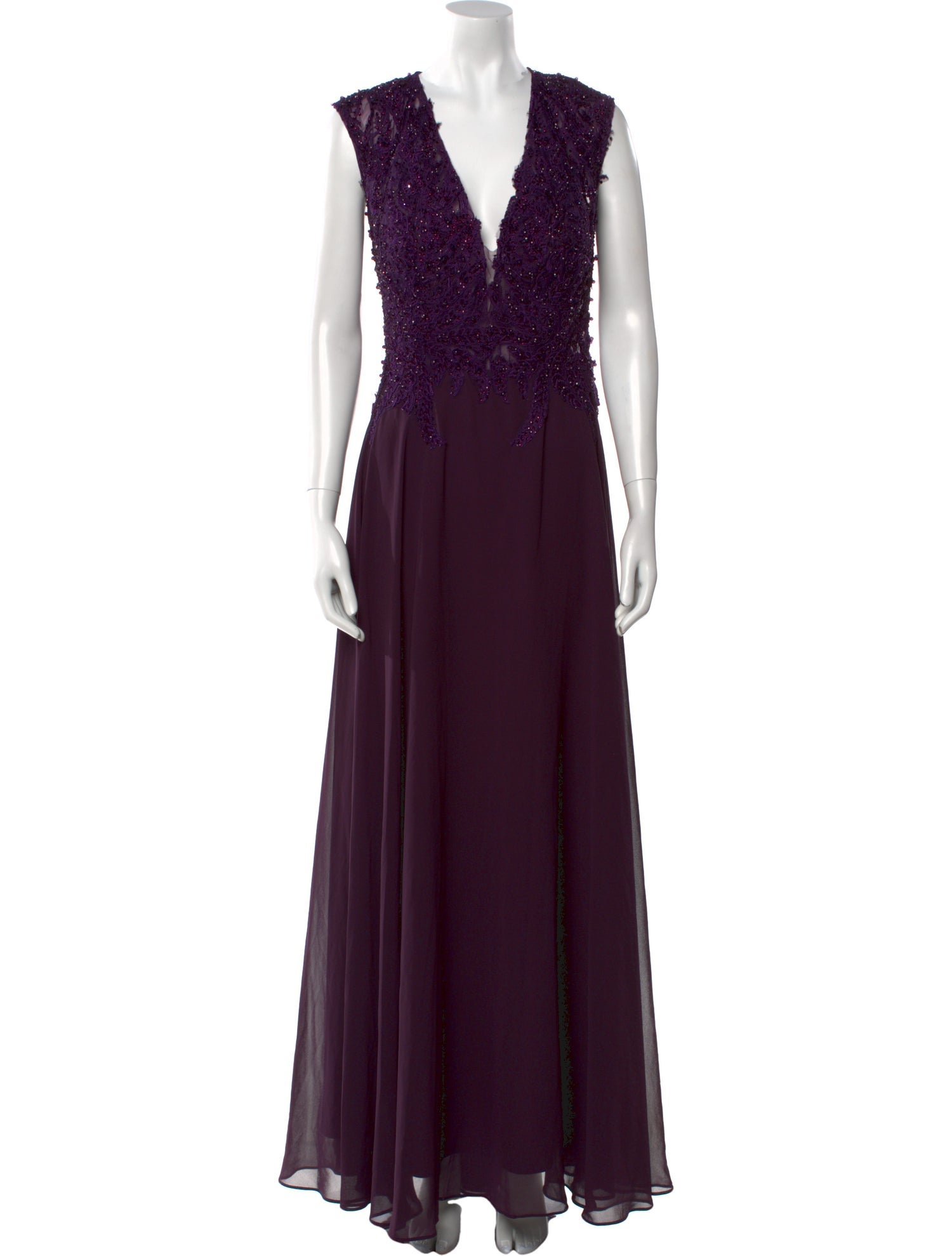 Mac Duggal V-Neck Long Dress w/ Tags