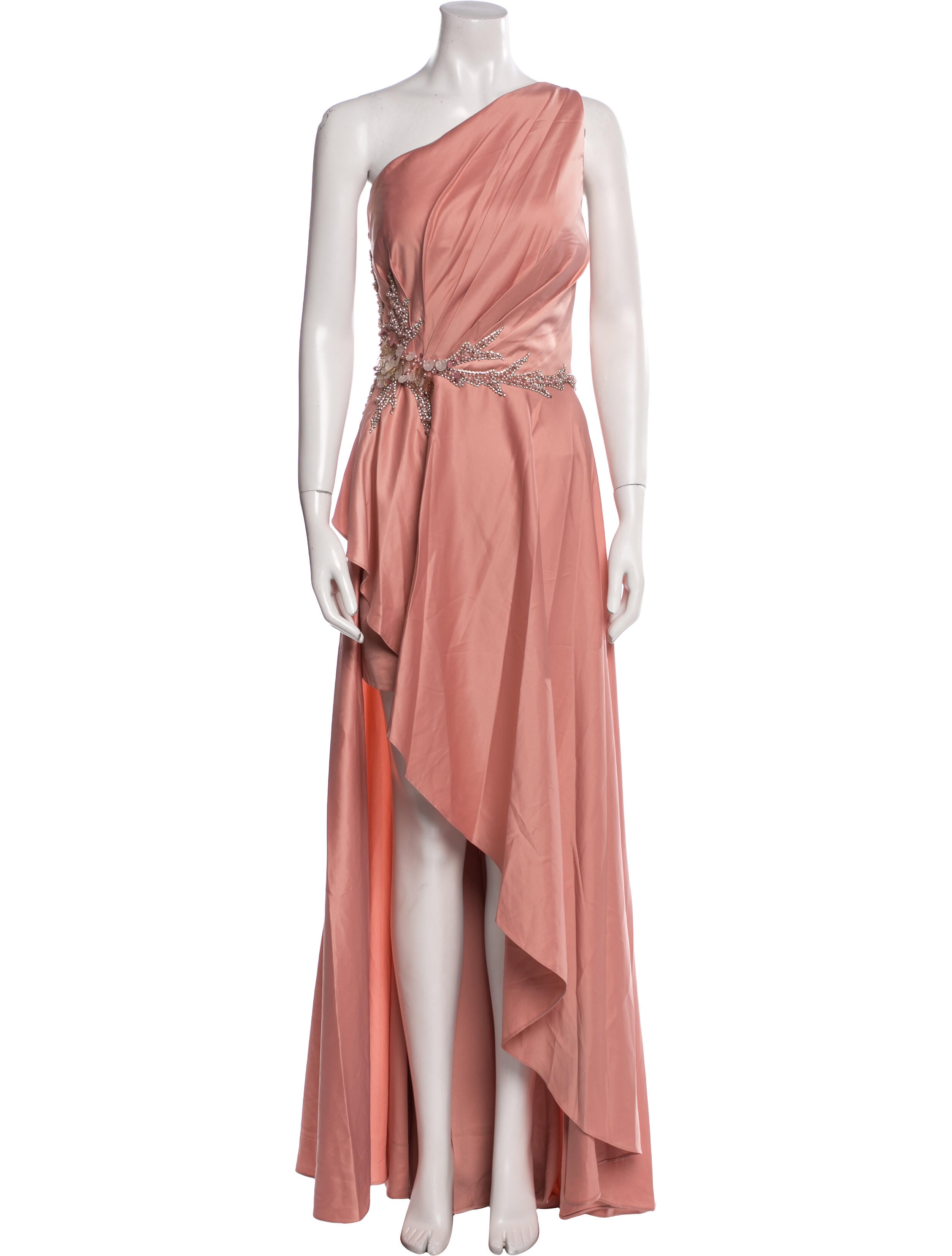 Mac Duggal One-Shoulder Long Dress