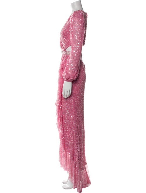 Mac Duggal Printed Long Dress