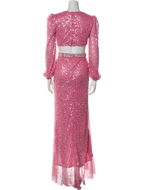 Mac Duggal Printed Long Dress