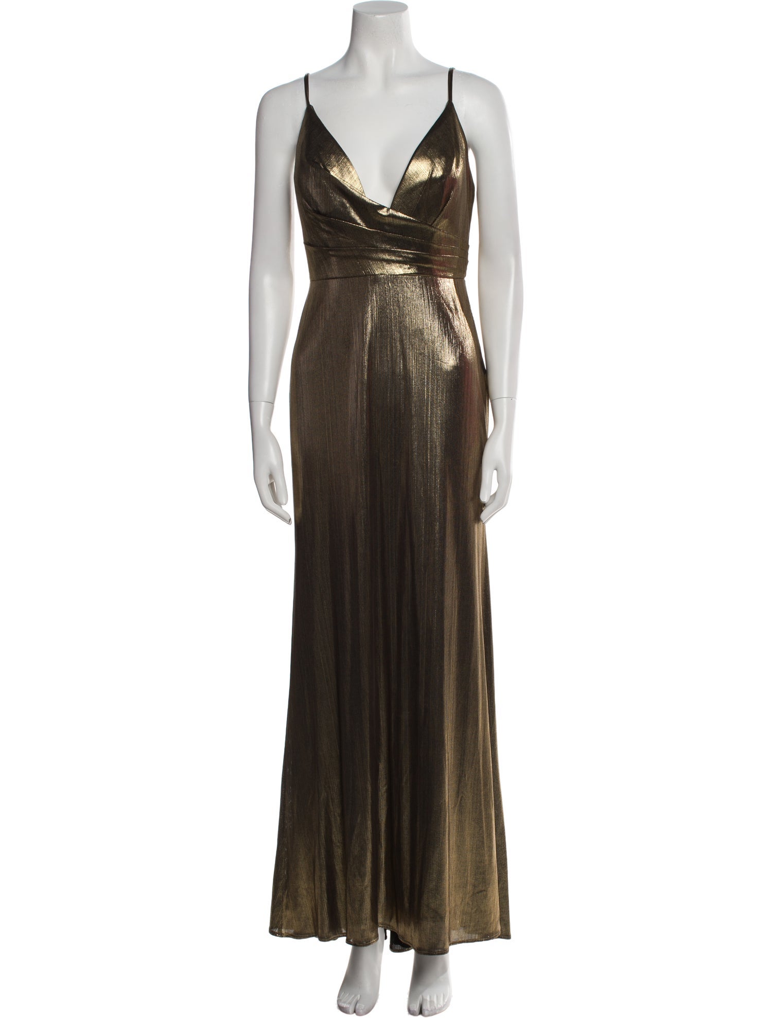 Mac Duggal V-Neck Long Dress