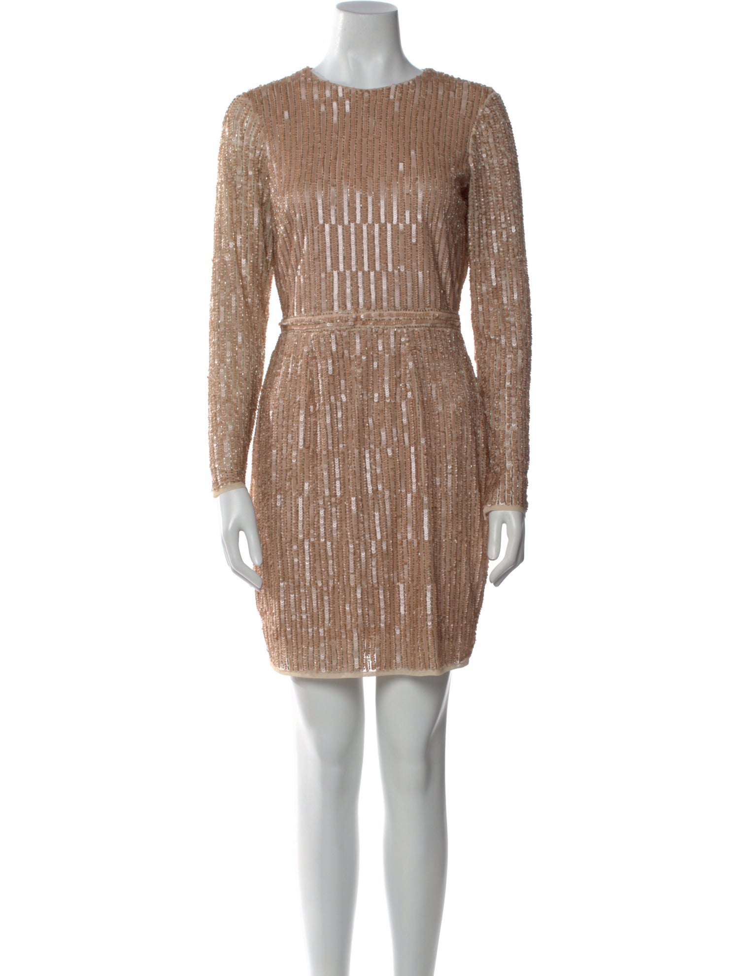 Mac Duggal Crew Neck Mini Dress