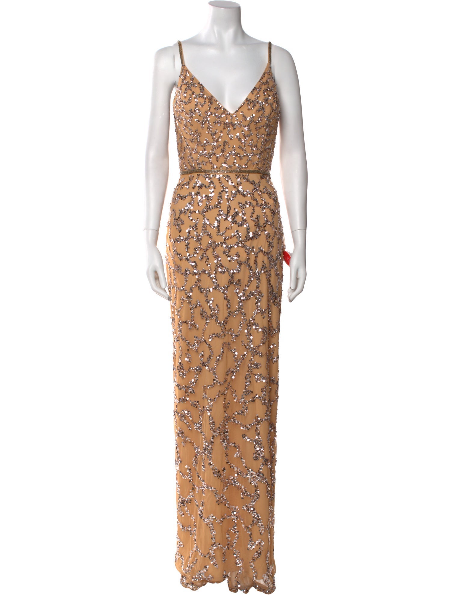 Mac Duggal Patterned Long Dress w/ Tags