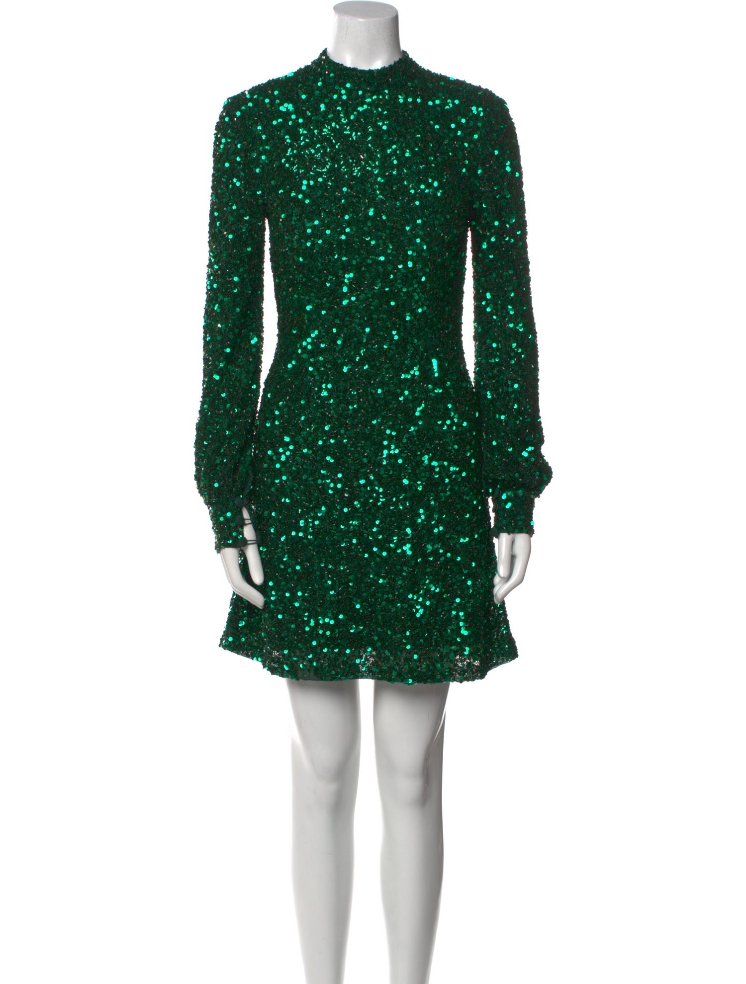 Mac Duggal Mock Neck Mini Dress