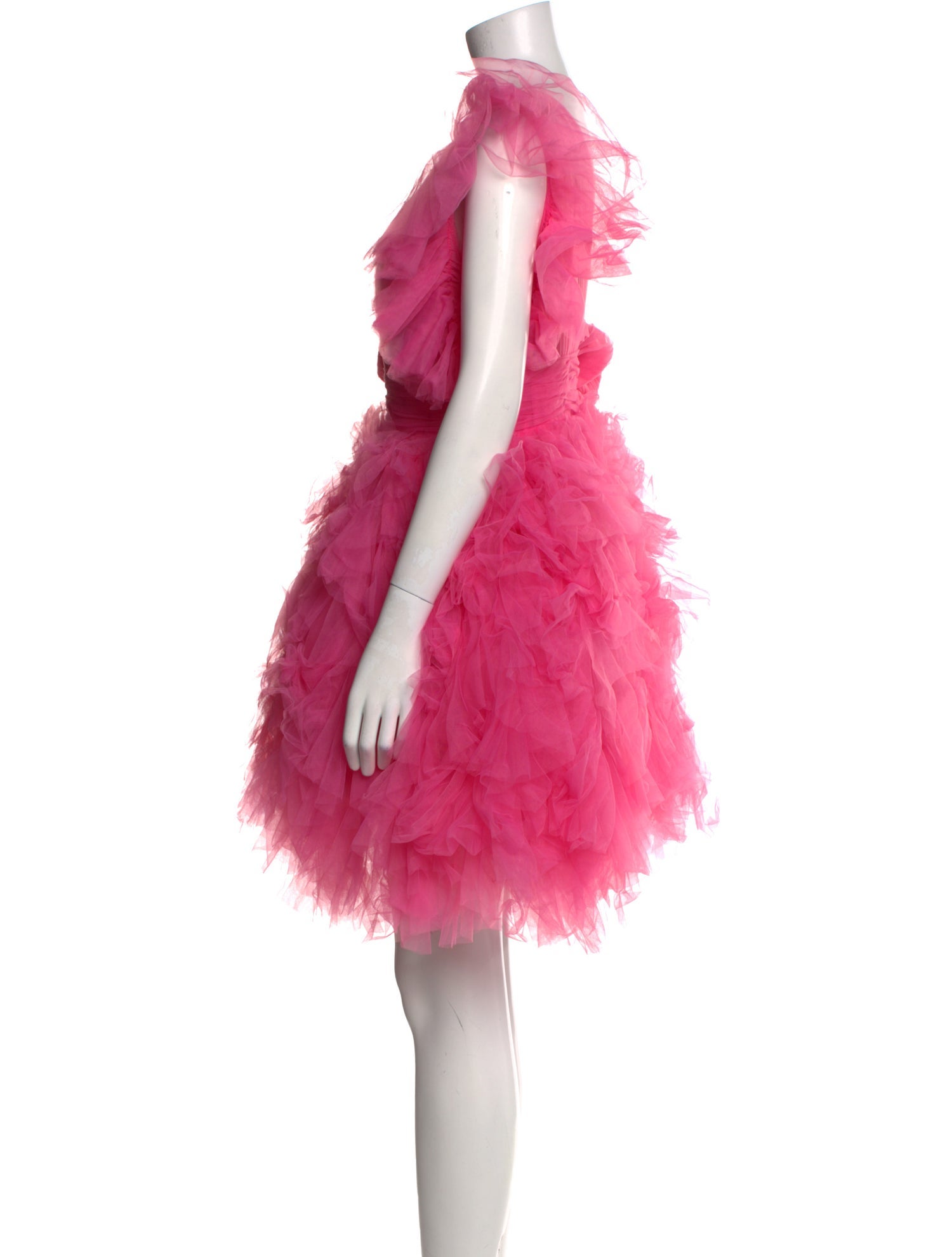 Mac Duggal V-Neck Mini Dress