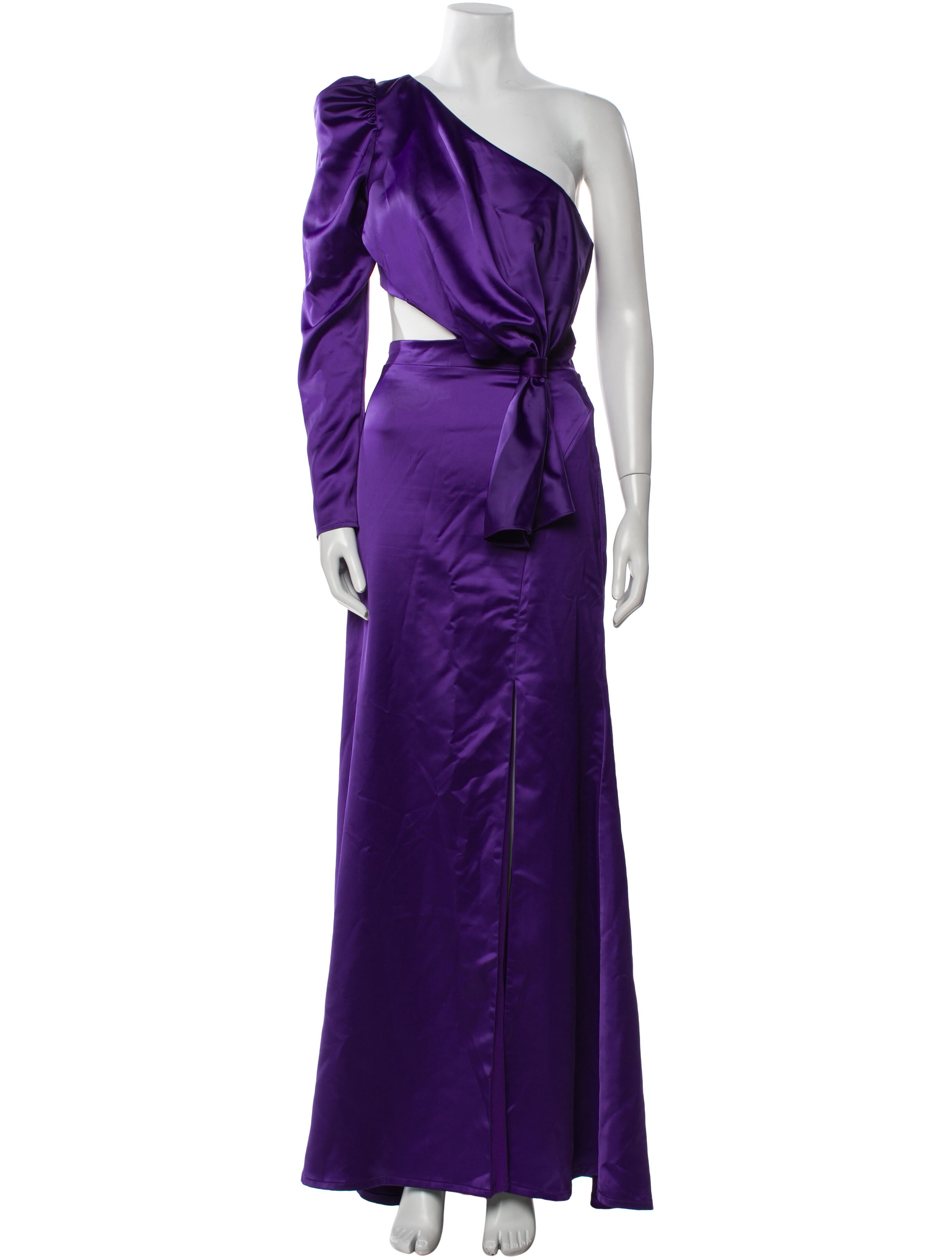 Mac Duggal One-Shoulder Long Dress