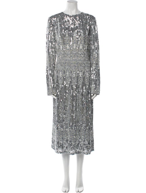 Mac Duggal Crew Neck Long Dress