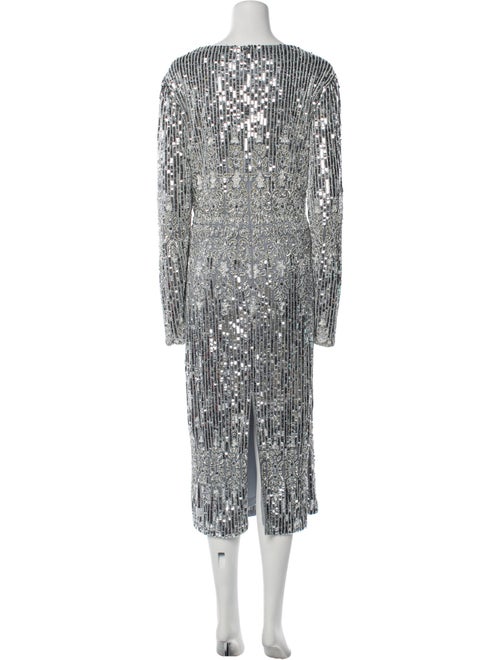 Mac Duggal Crew Neck Long Dress