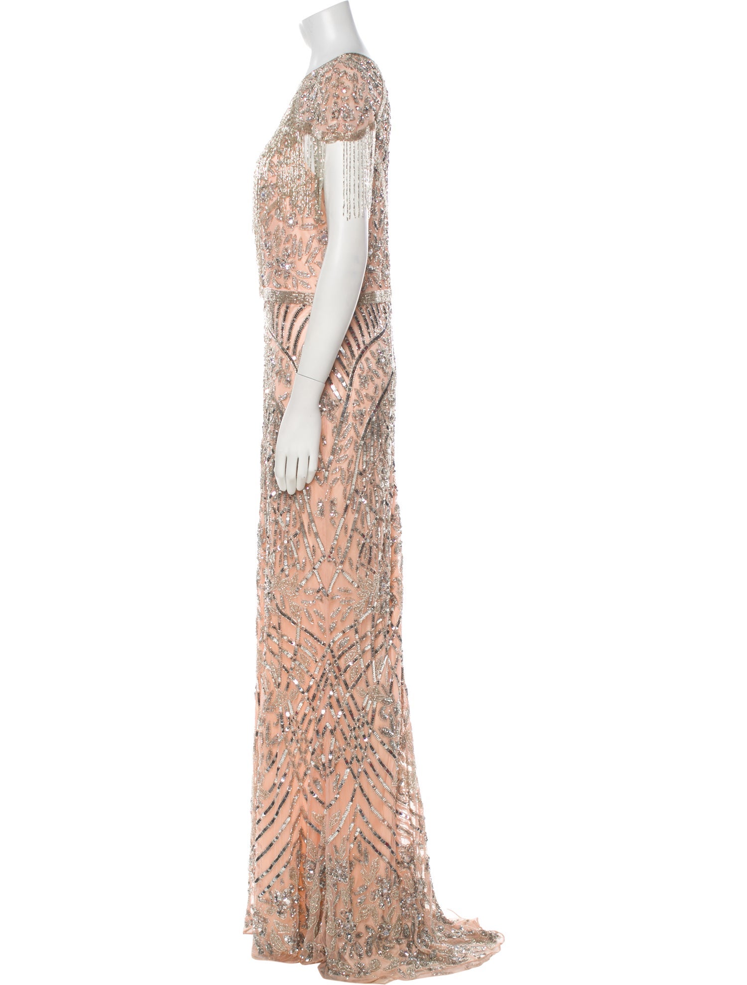 Mac Duggal Nylon Long Dress