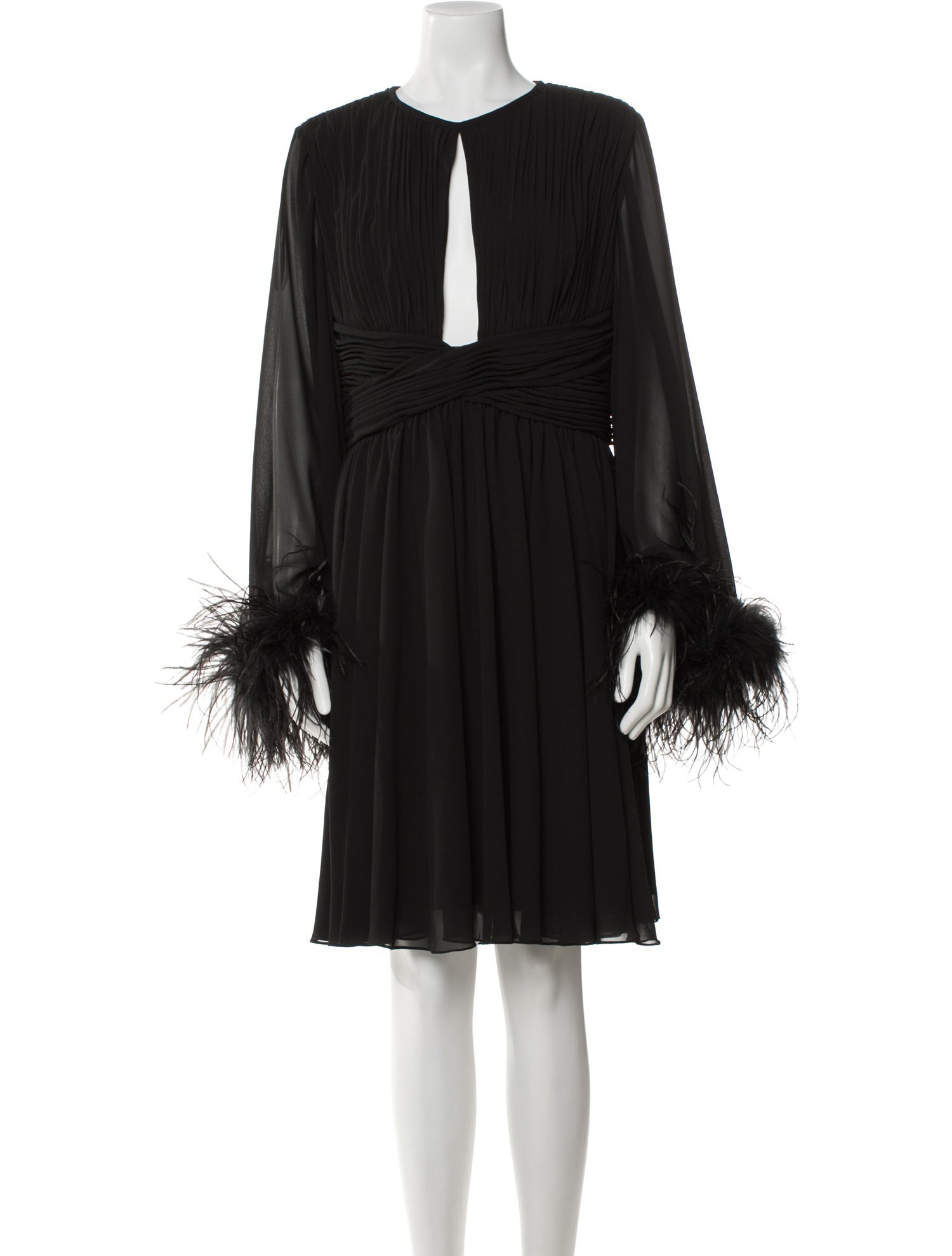 Mac Duggal V-Neck Knee-Length Dress w/ Tags