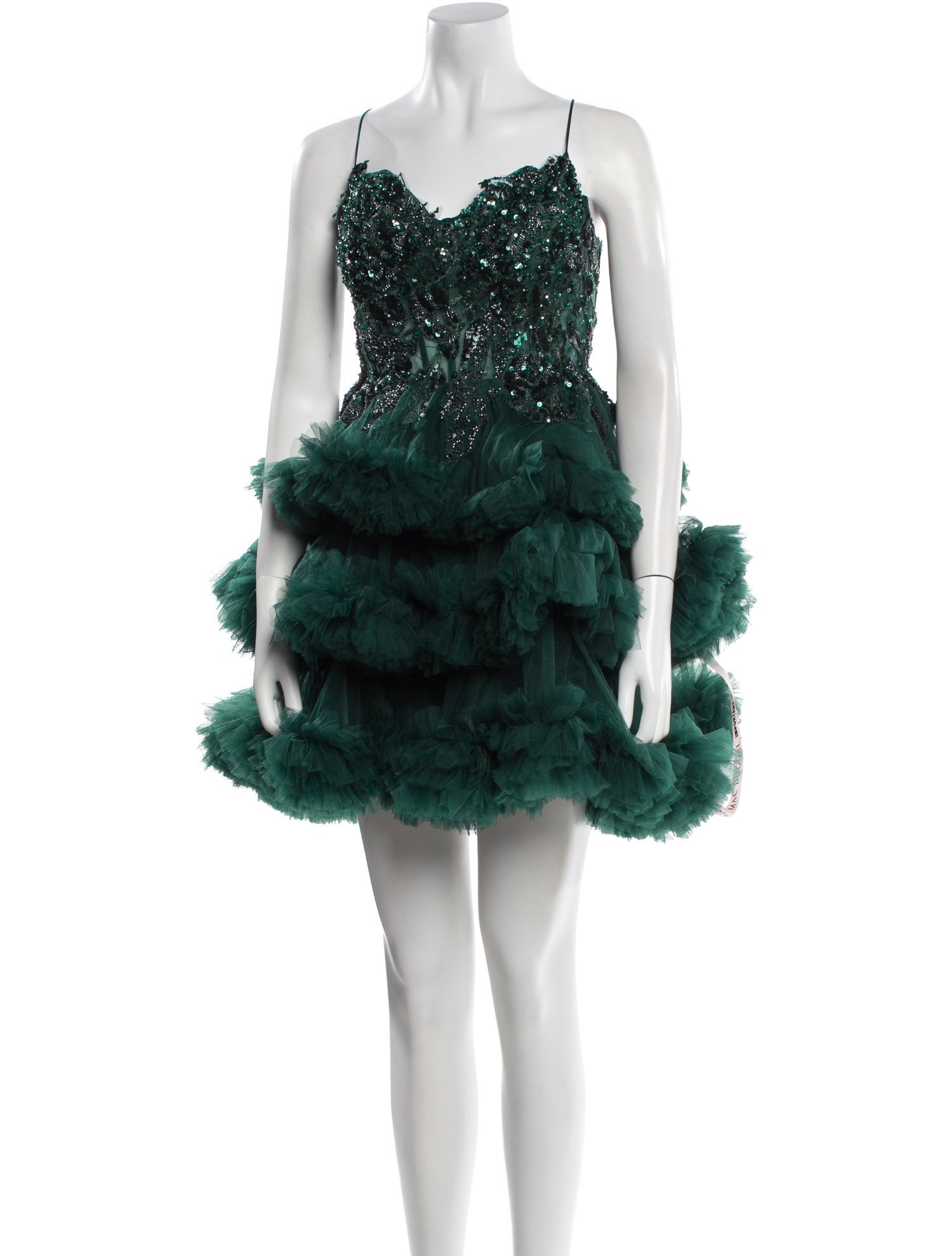 Mac Duggal Square Neckline Mini Dress w/ Tags