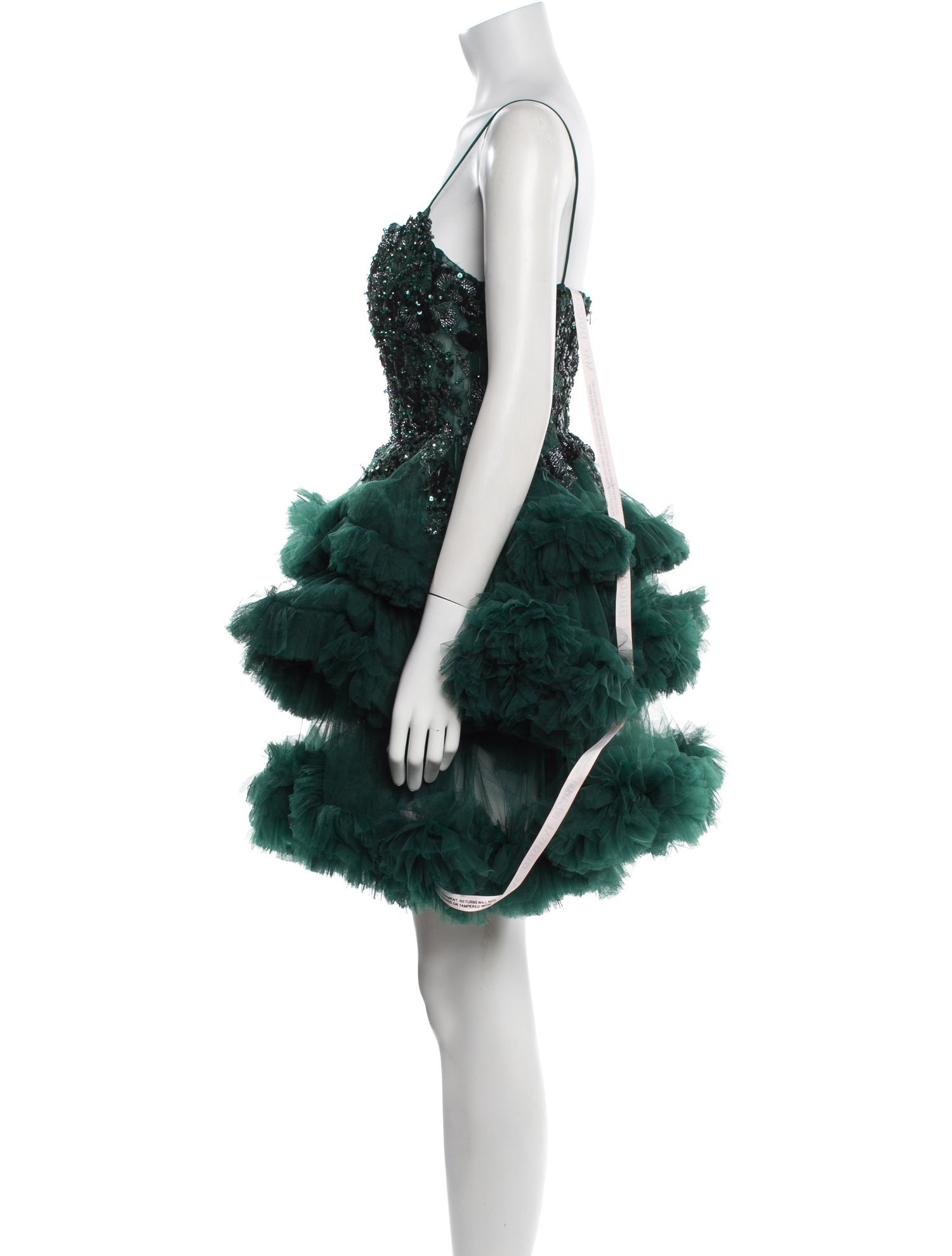 Mac Duggal Square Neckline Mini Dress w/ Tags