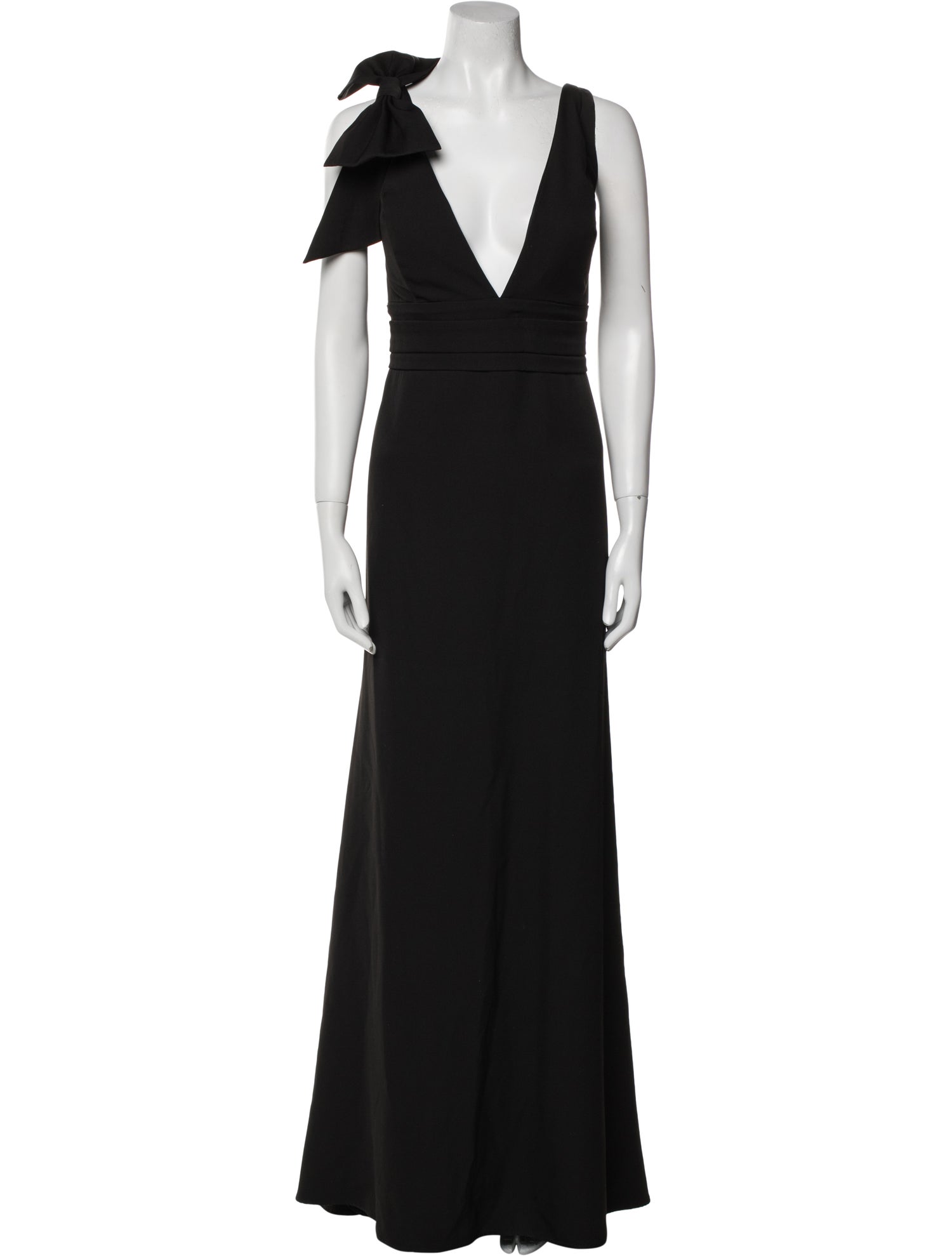 Mac Duggal V-Neck Long Dress