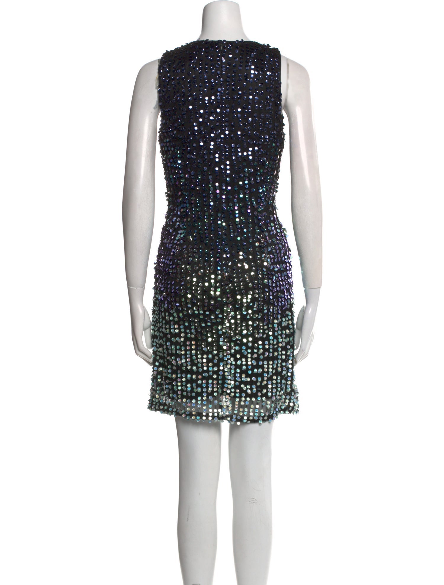 Mac Duggal Scoop Neck Mini Dress