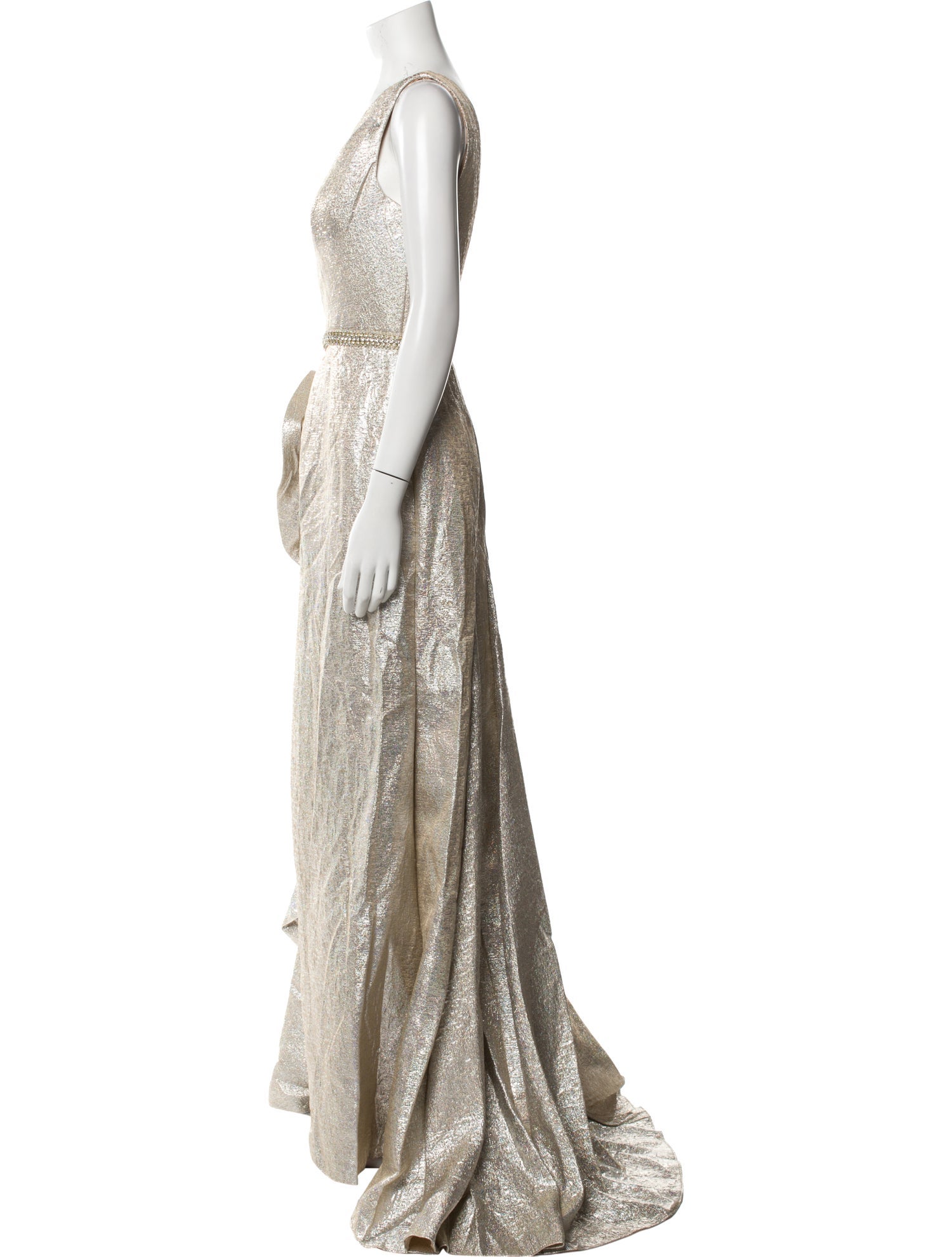 Mac Duggal One-Shoulder Long Dress