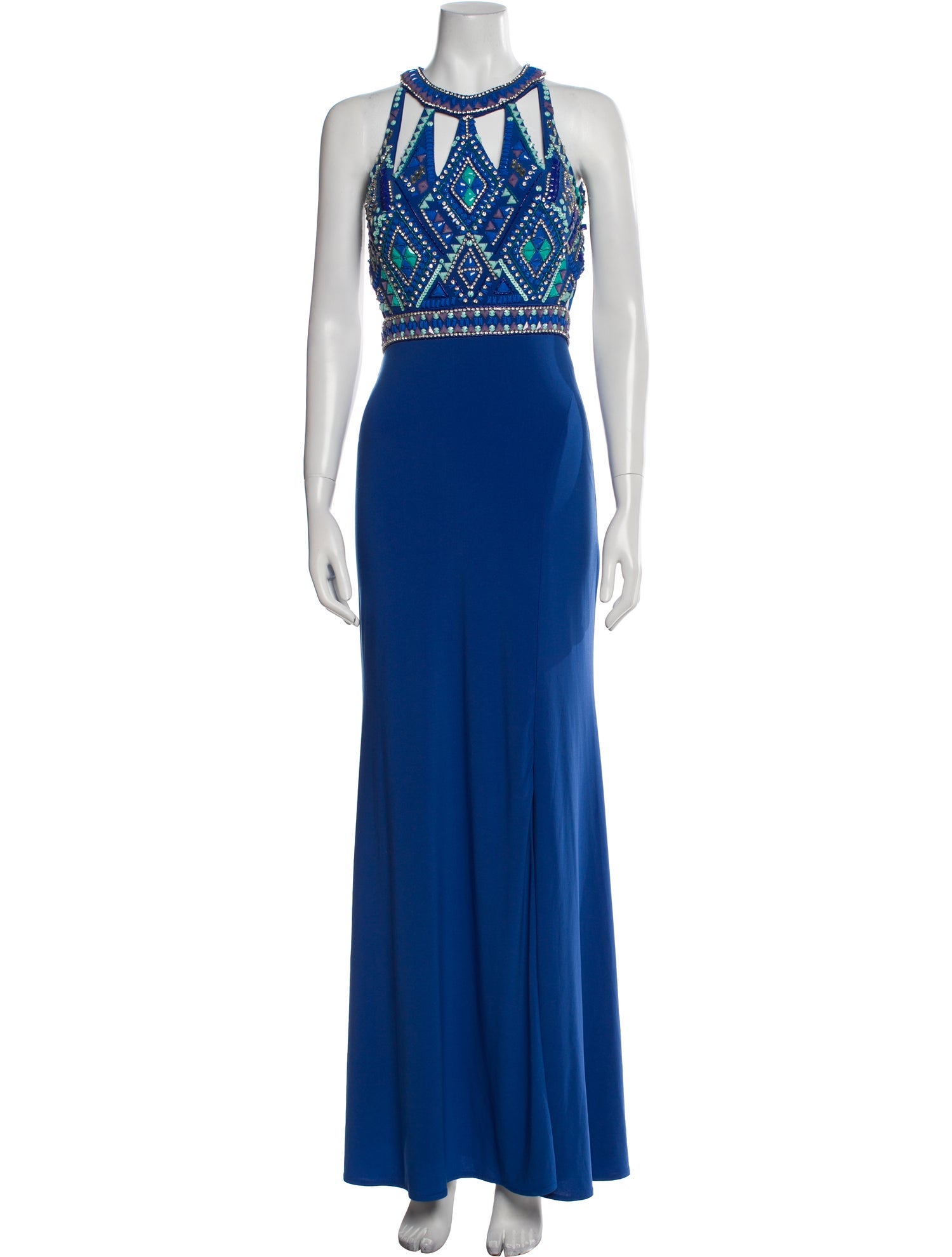 Mac Duggal Silk Long Dress