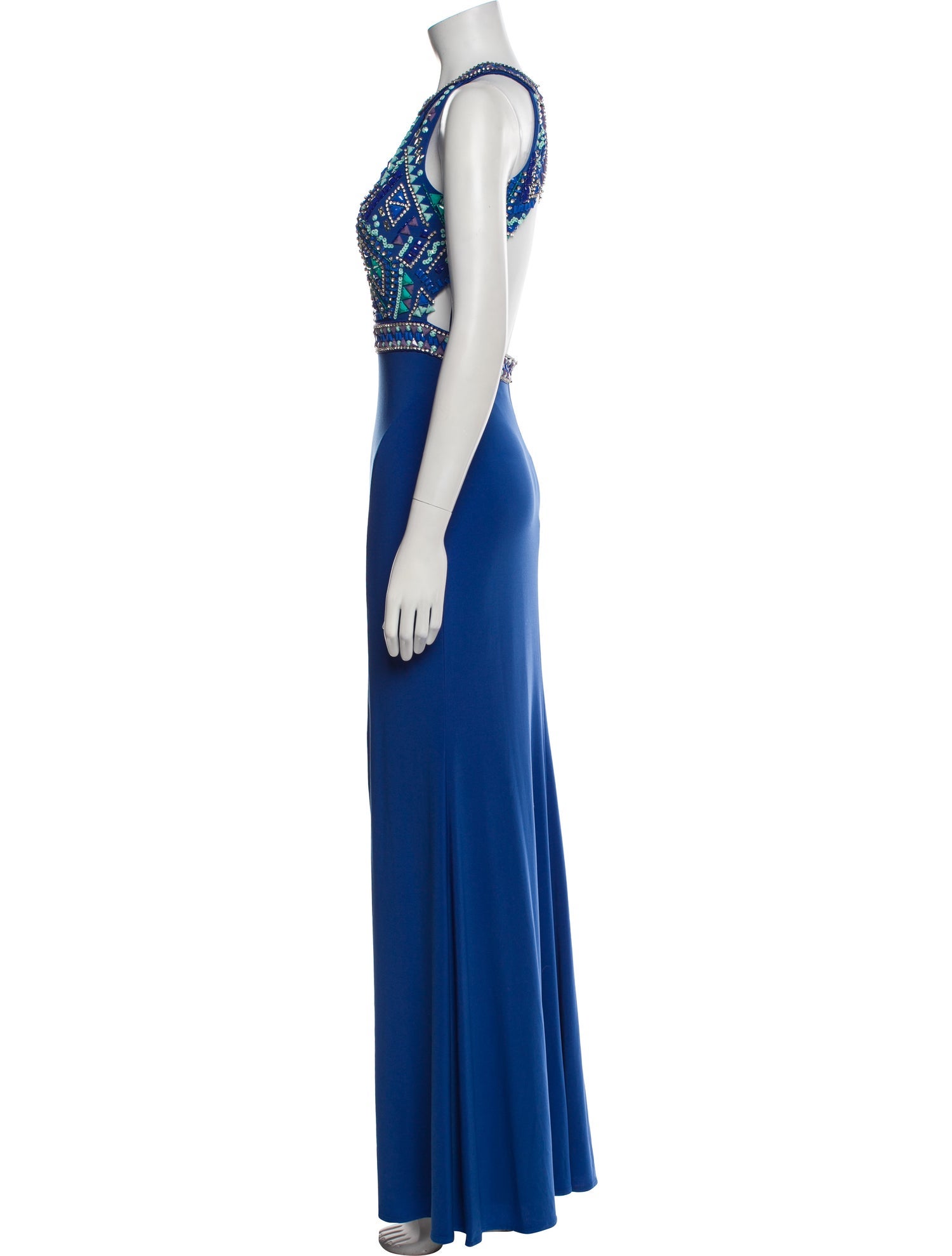 Mac Duggal Silk Long Dress