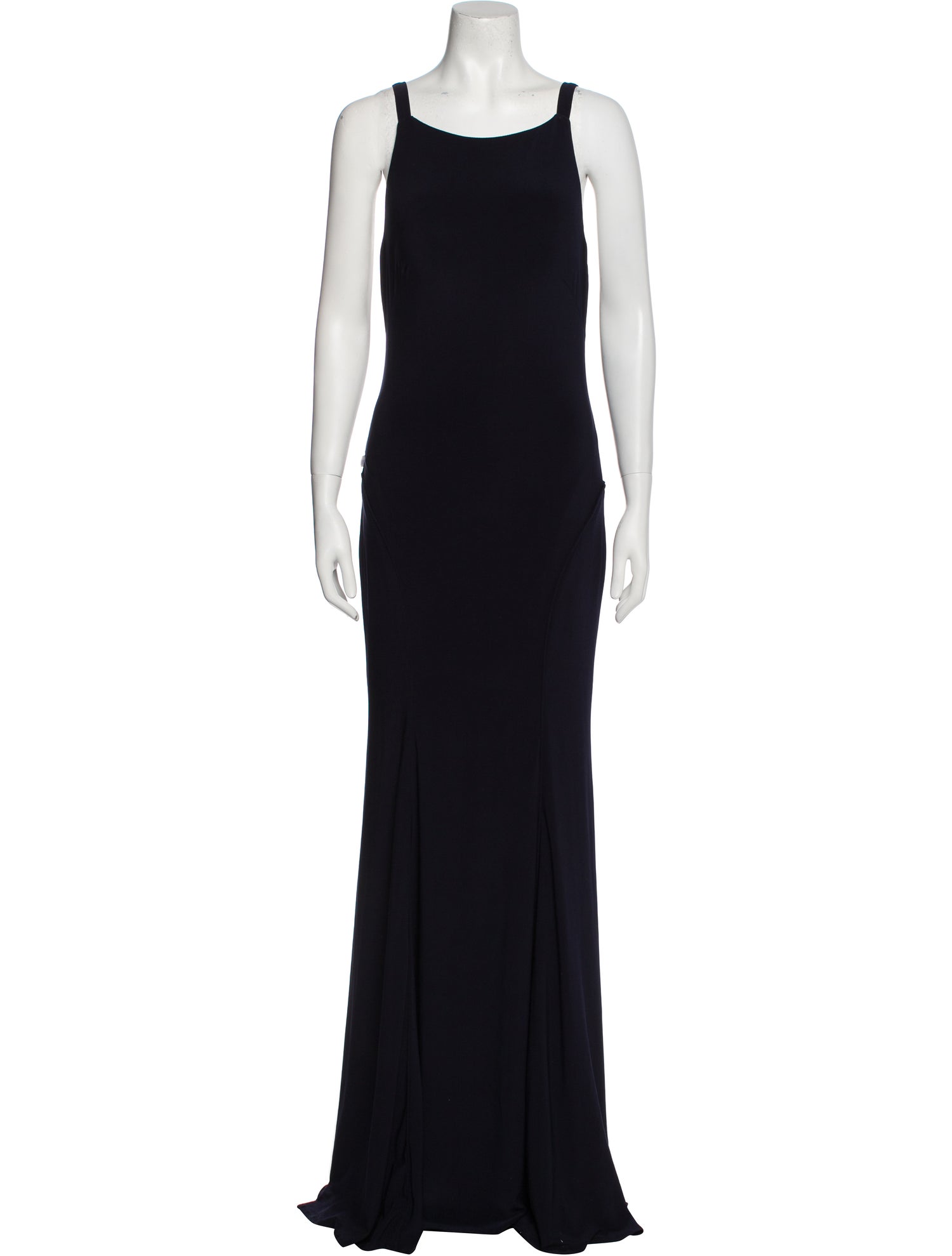 Mac Duggal Scoop Neck Long Dress