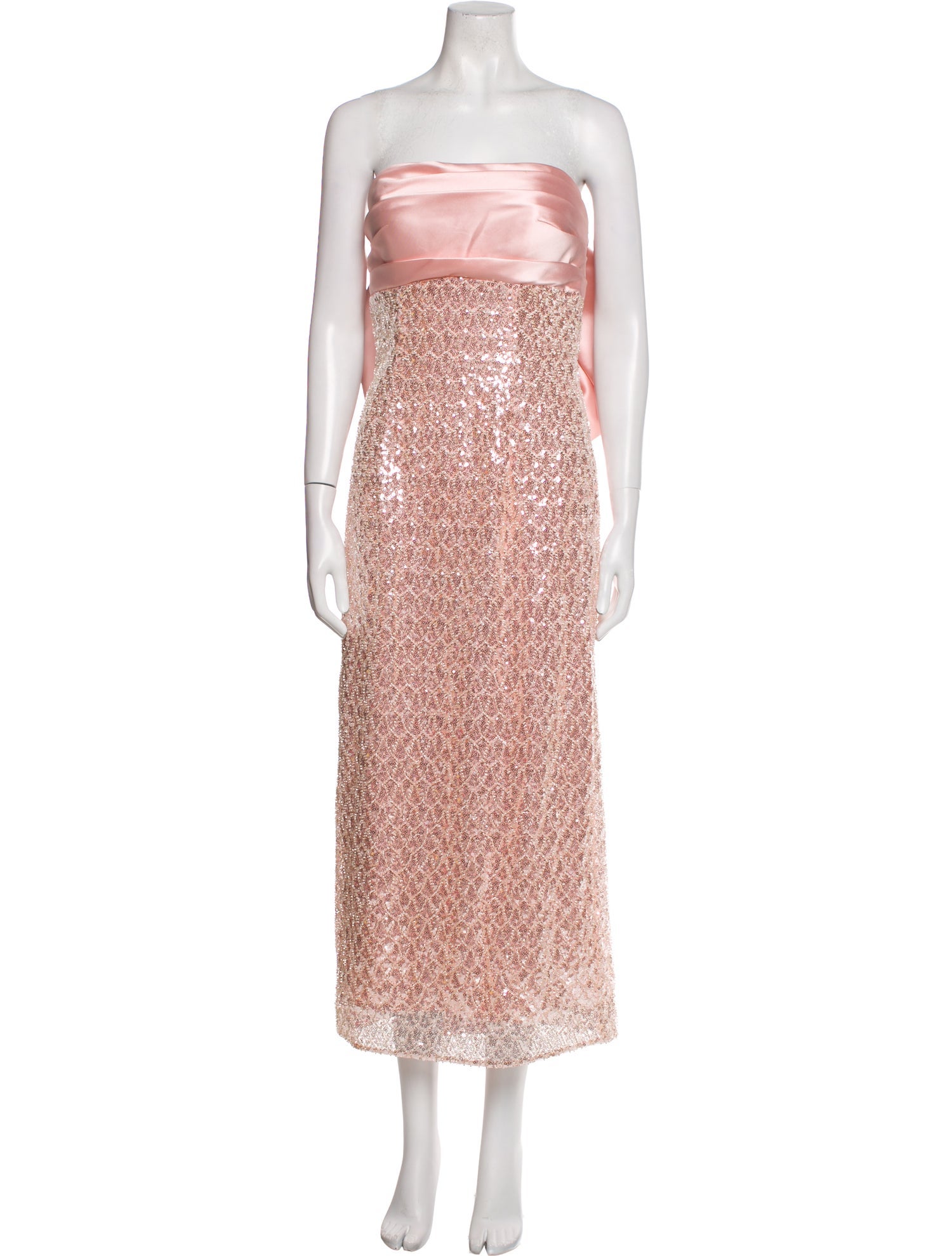 Mac Duggal Printed Midi Length Dress