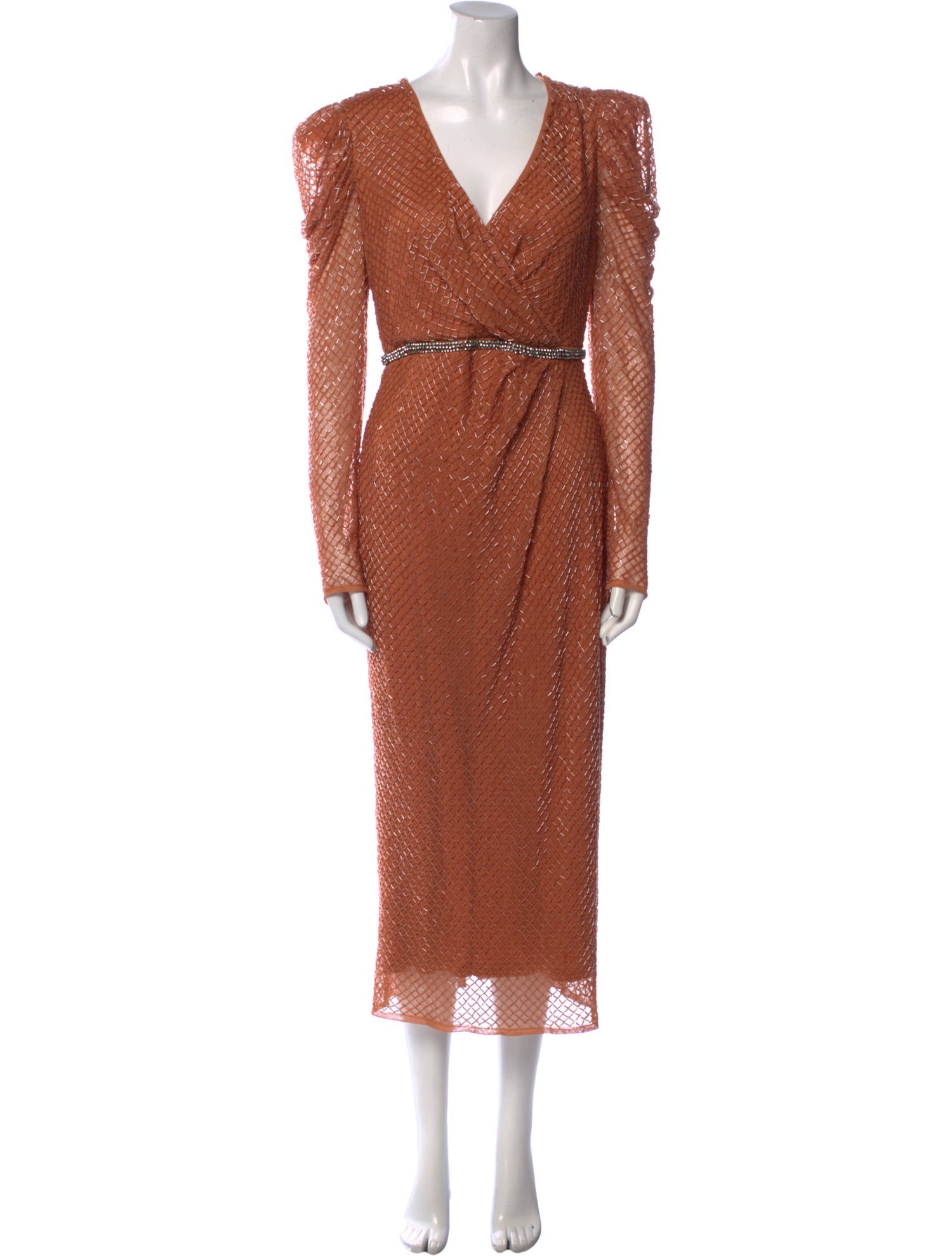 Mac Duggal V-Neck Long Dress w/ Tags